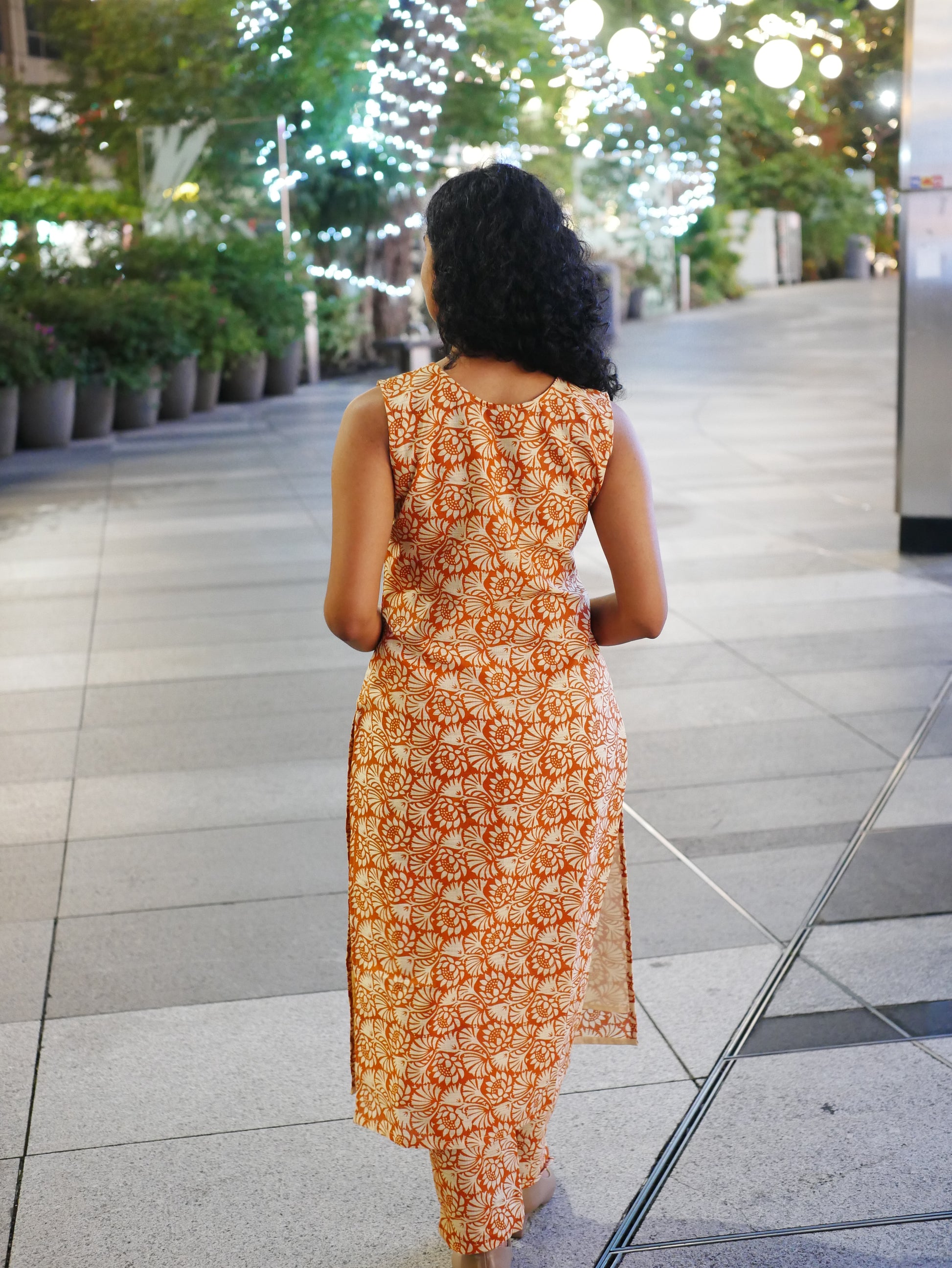 Amber Bloom Cotton Co-ord Set