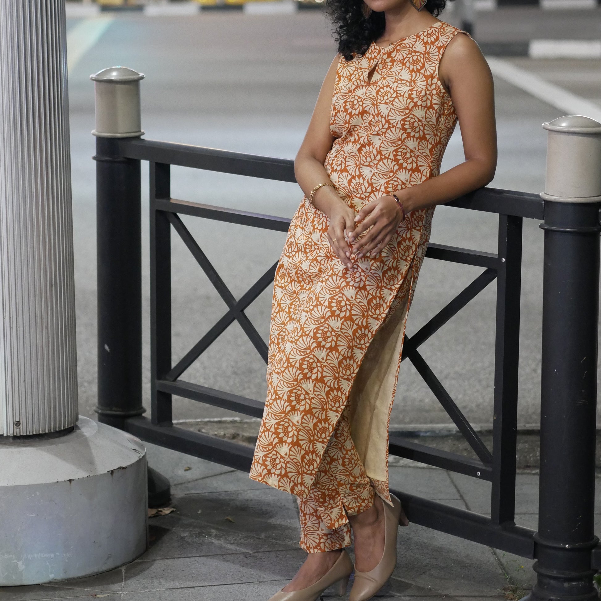 Amber Bloom Cotton Co-ord Set