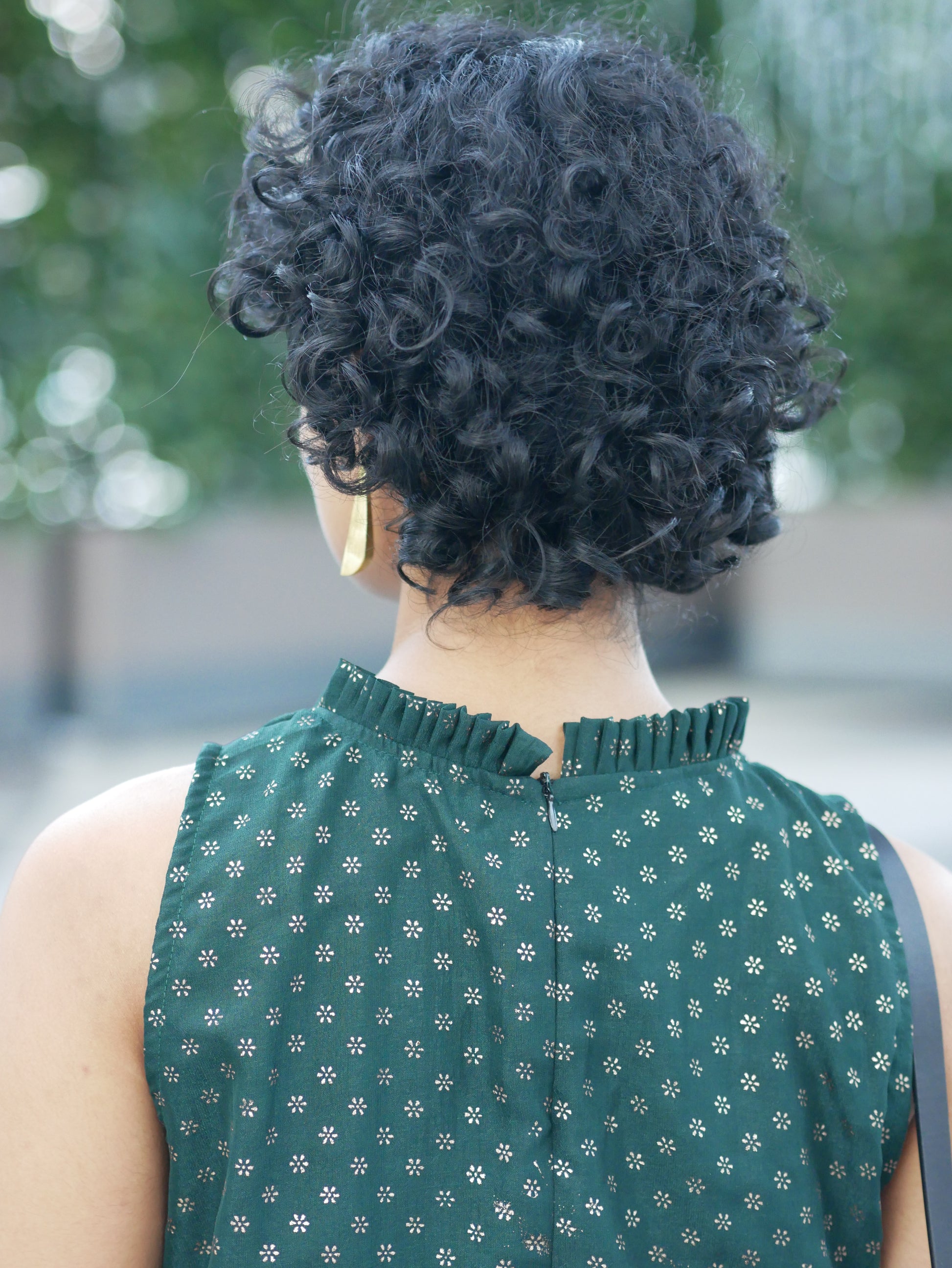 Emerald Aura Silk Dress